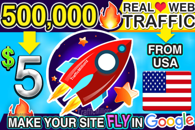 I will send real 500,000 USA web traffic visitors to your website