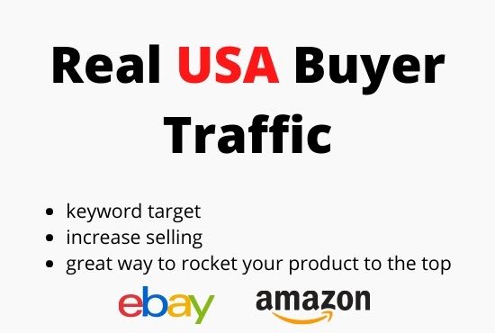 I will send real USA buyer traffic for amazon ebay and etsy