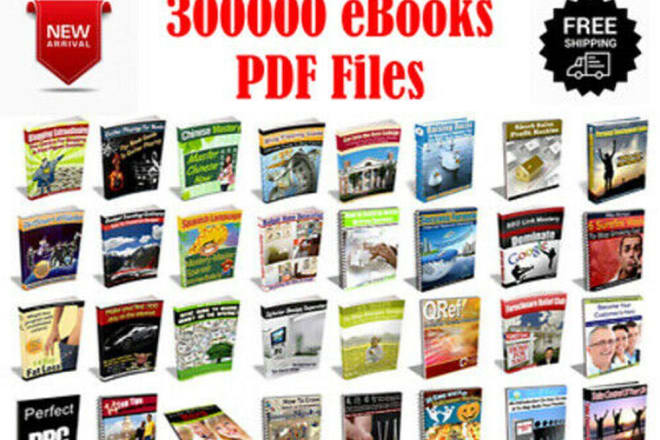 I will send you 300,000ebooks with resell rights