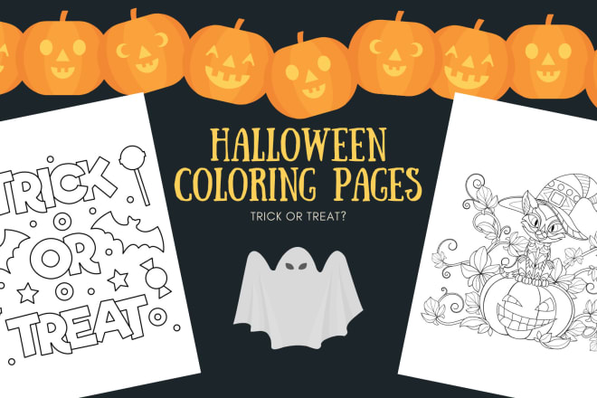 I will send you halloween coloring pages for kids and adults