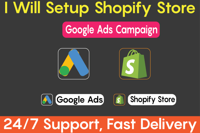 I will set up shopify store google ads campaign