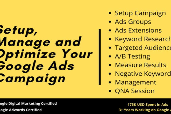 I will setup and manage google adwords ads ppc campaign