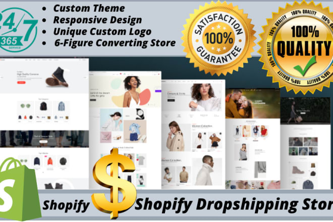 I will setup high converting shopify dropshipping store or website