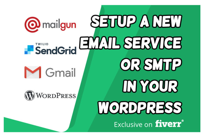I will setup mailgun, sendgrid, or gmail SMTP in your wordpress