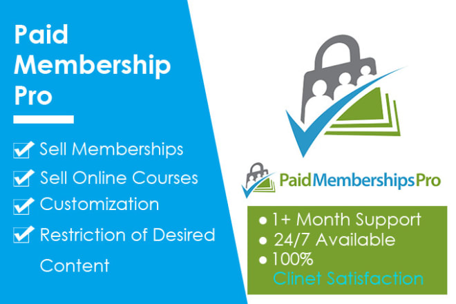 I will setup paid membership pro and create a membership website