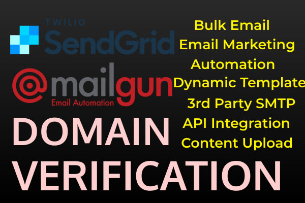 I will setup sendgrid SMTP, API and verify domain in minutes