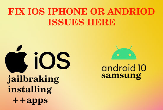 I will solve any ios iphone or adriod issue