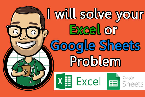 I will solve your excel or google sheets problem