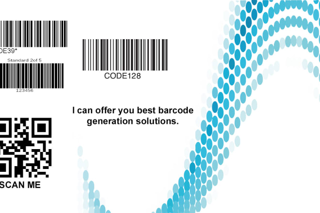 I will support to generate barcode and qr code