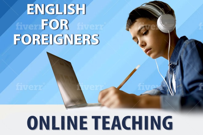 I will teach online english classes for foreign students