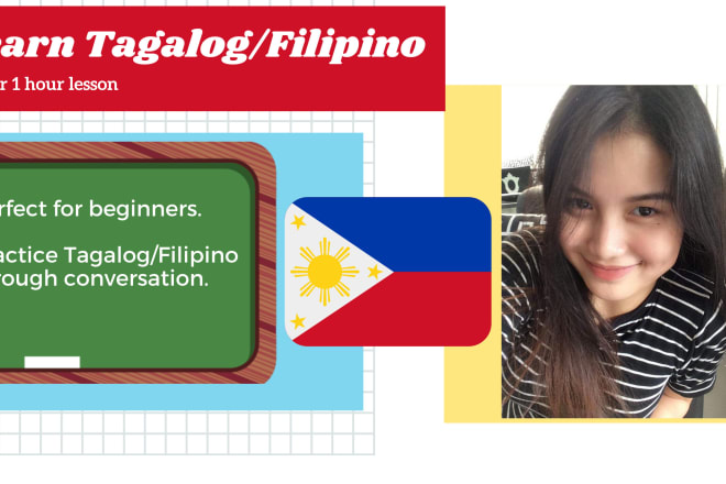 I will teach or translate tagalog filipino language