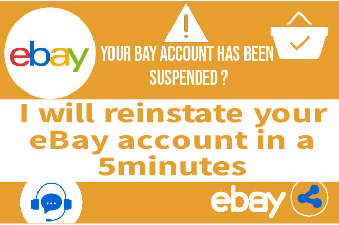 I will to reinstate your first ebay account suspended suspension