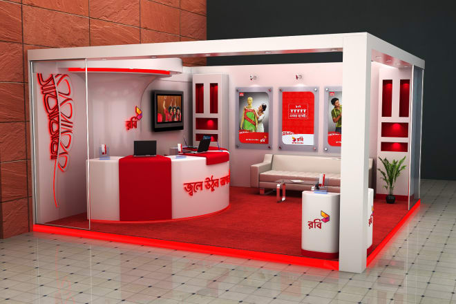 I will trade booth or exhibition stalls design