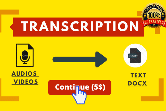 I will transcribe audio to text transcription in 24 hours