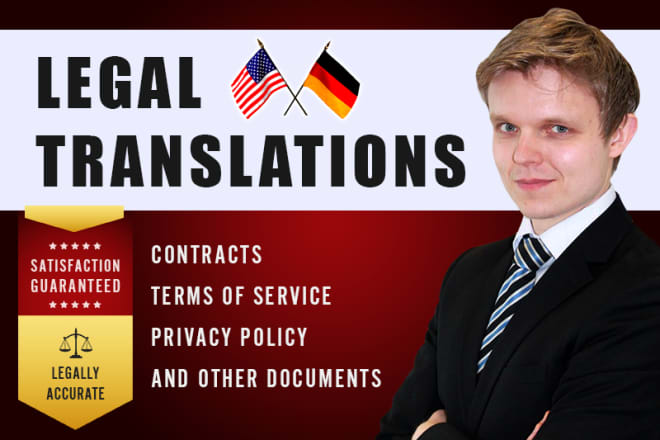 I will translate any legal document into german for you
