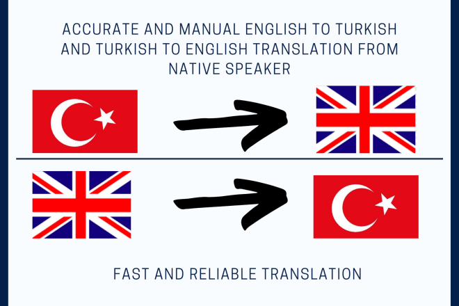 I will translate any text from english to turkish and turkish to english