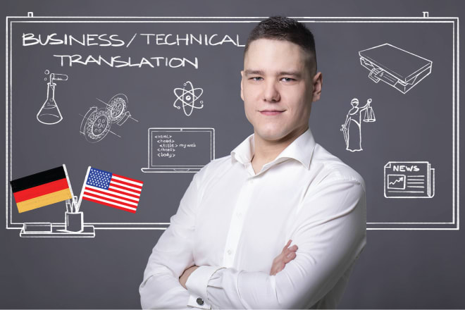 I will translate business or technical copy from german to english