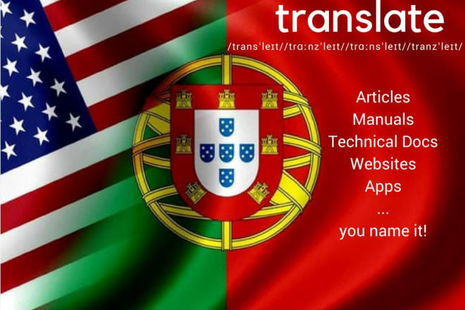 I will translate english into portuguese