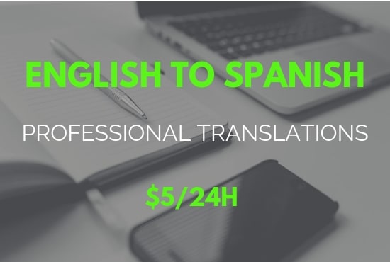 I will translate english to spanish