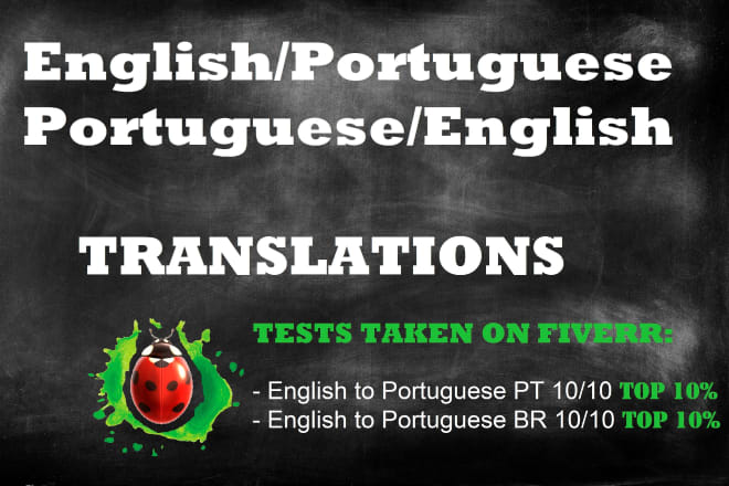 I will translate from english into portuguese