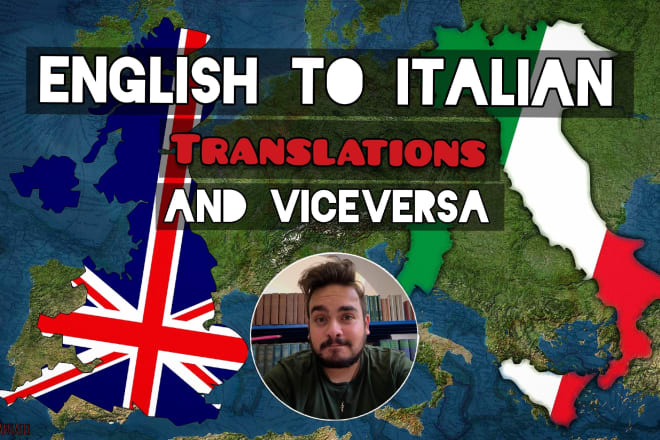 I will translate from english to italian and viceversa