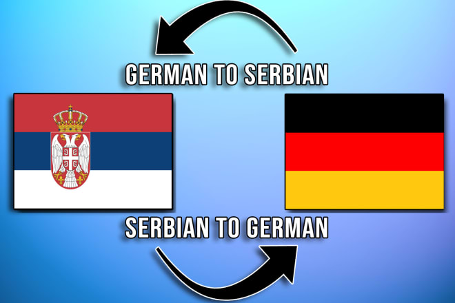 I will translate from german to serbian and vice versa