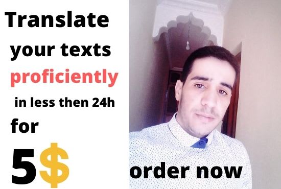 I will translate manually from english to arabic or vice versa