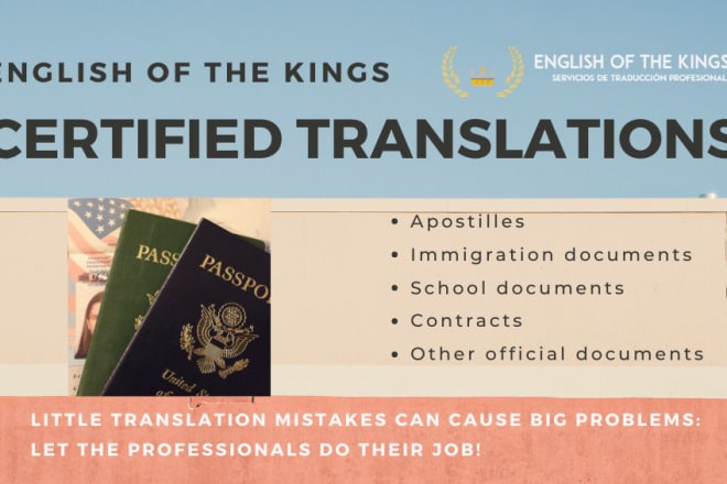 I will translate official documents spanish english, certified