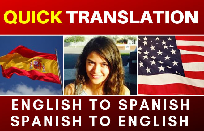I will translate spanish and english in 24 hours with this quick, fast service