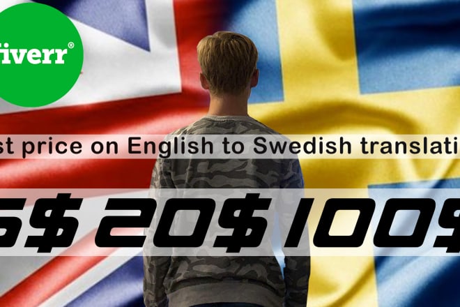 I will translate swedish to english or the other way around