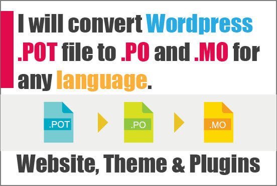 I will translate wordpress pot file into po and mo with poedit