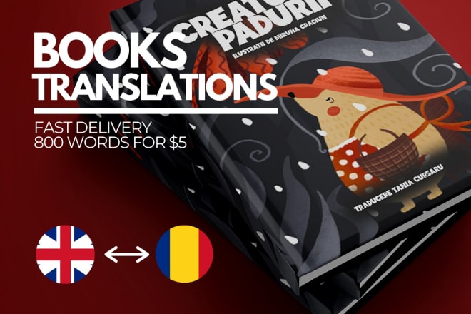 I will translate your books from english to romanian