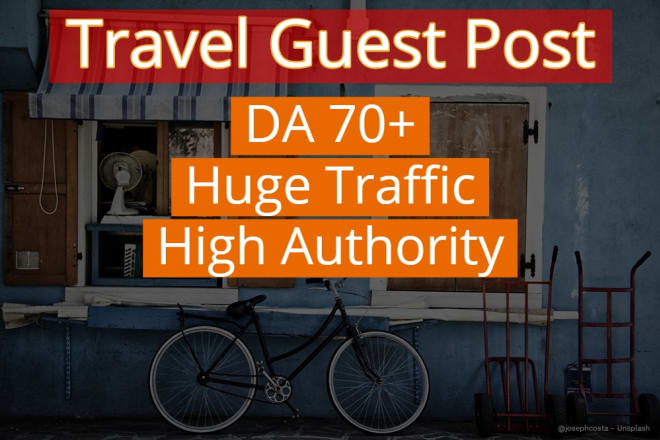 I will travel guest post on high authority blog
