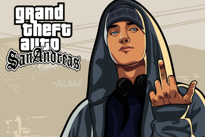 I will turn your picture to grand theft auto vector style