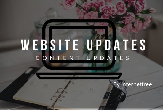 I will update your website with your content