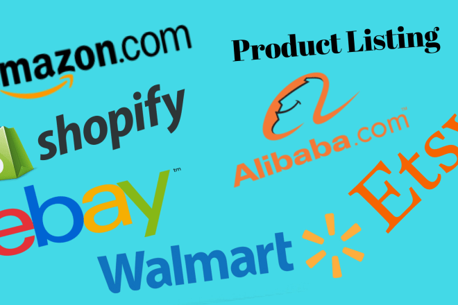 I will upload products listing to amazon ebay etsy shopify groupon woocommerce