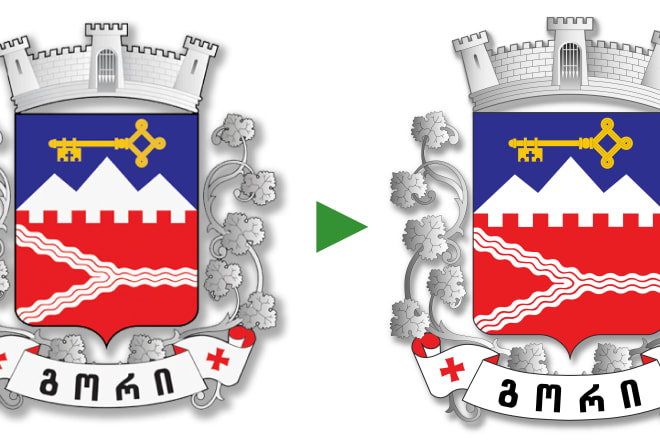 I will vectorise raster coat of arms, complex logo, flags