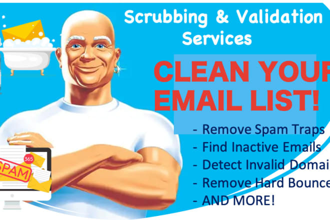 I will verify, deep clean, and bounce test your email list