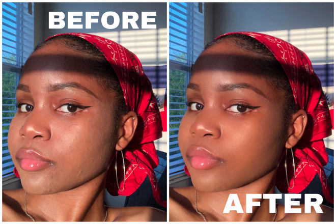 I will very natural looking facetune retouch