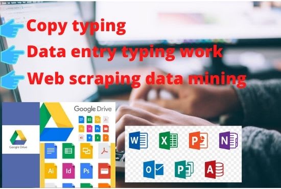 I will web scraping or data mining and typing expert