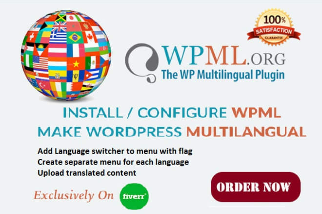 I will wordpress translation language using wpml plugin