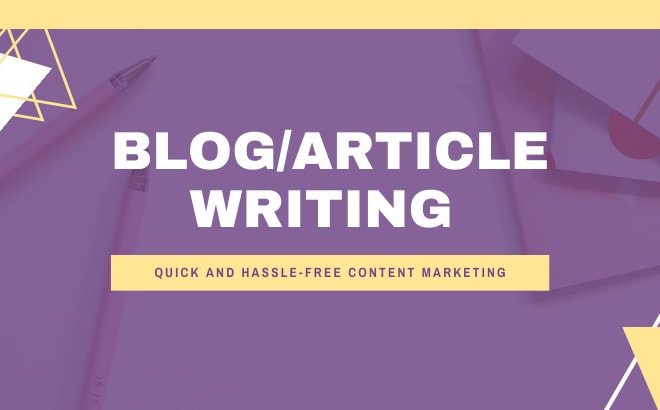 I will write a blog for your marketing website