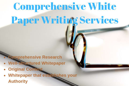 I will write a comprehensive white paper and also design it