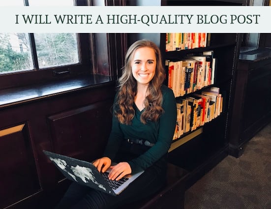 I will write a high quality blog post
