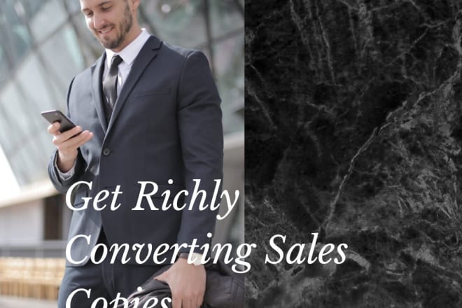 I will write a killer sales copy that makes you money