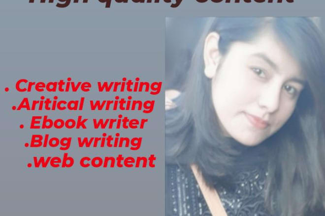 I will write a unique articles, blog post, website content or ebooks