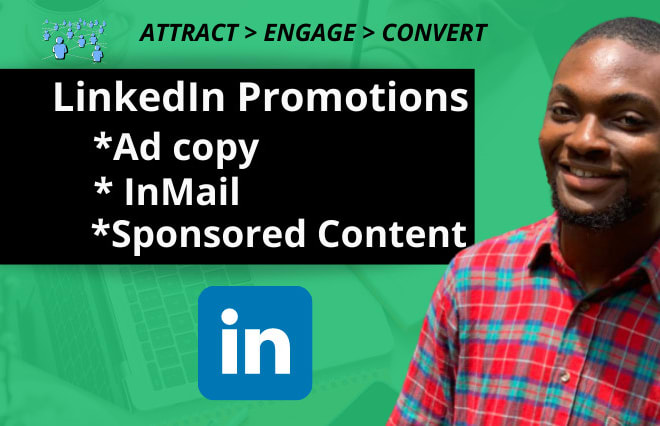 I will write b2b linkedin ad copy, inmail, sponsored content, page