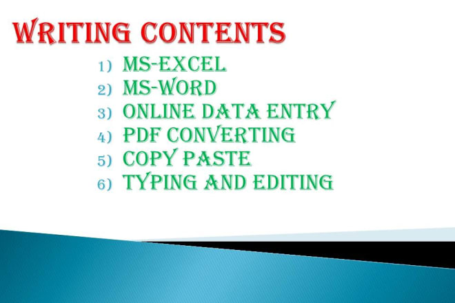 I will write books ebooks assignments and data entry projects