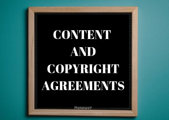 I will write content and copyright agreements