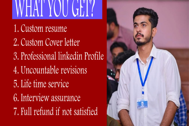 I will write cv, resume, cover letter, linkedin profile, cv maker
